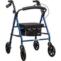 Aidapt 4 Wheel Rollator With Bag Blue