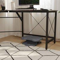 HOMCOM Ergonomic Footrest Adjustable Height & Angle, Home Office Foot Rest Stool with Non-Skid Massage Surface Texture Improves Comfort in Black