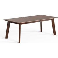 Costway 120CM Rectangular Coffee Table Modern Coffee Table in Brown