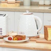 HOMCOM Electric Kettle, Fast Boil, 1.7L, 3kW, Swivel in Cream