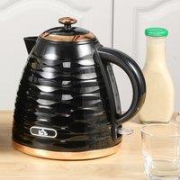 HOMCOM Electric Kettle, Fast Boil, 1.7L, 3kW, Swivel in Black
