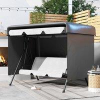 OUTSUNNY Patio Swing Chair Cover Garden Furniture Protector 215x155x150cm in Dark Grey | Size: 215 x 155 x 150 cm