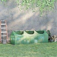 OUTSUNNY Mini Greenhouse Small Plant Grow House w/ Windows for Outdoor in Green