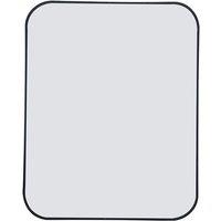 Living and Home Modern Square Wall Mirror in Black