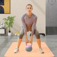 SPORTNOW 6KG Kettlebell with Soft Body & Non-Slip Handle in Purple