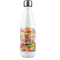 Benjamin Tate Design Amazing Illustration Pop Art Designer Stainless Steel Bottle in Natural