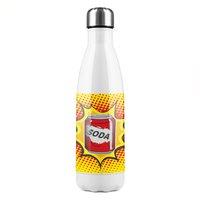 Benjamin Tate Design retro style Designer Stainless Steel Bottle in Natural