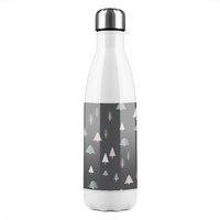 Benjamin Tate Design Christmas Winter Forest Dining Stainless Steel Bottle in Natural