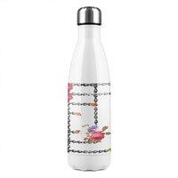 Benjamin Tate Design Roses & Chains Stainless Steel Bottle in Natural