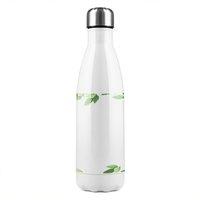 Benjamin Tate Design Green Border Stainless Steel Bottle in Natural