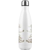 Benjamin Tate Design Drawn Anchors Stainless Steel Bottle in Natural