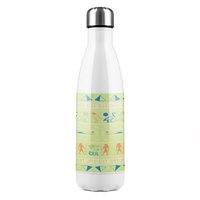 Benjamin Tate Design Hieroglyphic Egyptian Language Symbols Stainless Steel Bottle in Natural