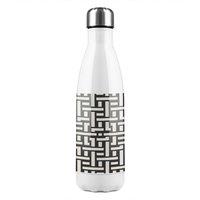 Benjamin Tate Design Woven Pattern Stainless Steel Bottle in Natural