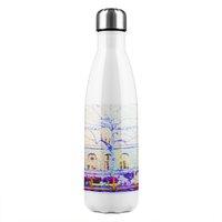 Benjamin Tate Design Blue Trees Stainless Steel Bottle in Natural