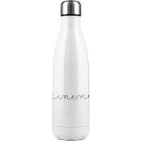 Benjamin Tate Design Text Cinema Designer Stainless Steel Bottle in Natural