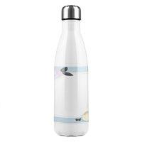 Benjamin Tate Design Pastel Colour Flowers Stainless Steel Bottle in Natural