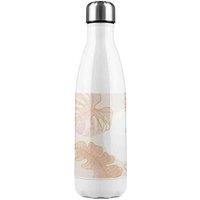 Benjamin Tate Design Botanical Leaves Line Art Watercolour Stainless Steel Bottle in Natural