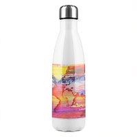 Benjamin Tate Design Painty Map Stainless Steel Bottle in Natural