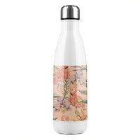Benjamin Tate Design Tropical Flamingo Stainless Steel Bottle in Natural