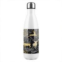 Benjamin Tate Design Golden Christmas Dining Stainless Steel Bottle in Natural