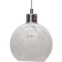 First Choice Lighting Confetti - White & Clear Glass Pendant Shade