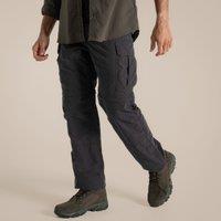Craghoppers Men's NosiLife Pro Insect-Repellent Odour Elimination Zip-Off Cargo Trouser in Dark Grey | Size: 32R
