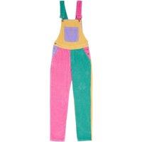Dotty Dungarees Women's Adult Bright Patchwork Corduroy Dungarees XS (6-8)