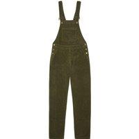 Dotty Dungarees Women's Adult Khaki Chunky Cord Dungarees S (UK 8/10) | Size: Small
