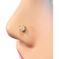 Raina Jewels Women's 22ct Yellow Gold Nose Stud/Pin, Tragus, Helix Or 2nd Lobe Stud 3.0mm