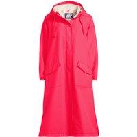 Lands' End Women's Sherpa Lined Changing Robe Coat in Coral | Size: 16-18