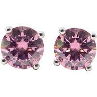 Harfi Women's Pink Tourmaline Moissanite Crystal Sterling Silver Earrings