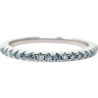 Harfi Women's Aquamarine Moissanite Crystal Sterling Silver Ring | Size: 54 (N)