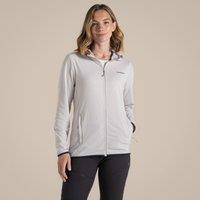 Craghoppers Women's NosiLife Afia Insect-Repellent Hooded Stretch Full-Zip Jacket in Grey | Size: 20