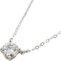 Harfi Women's Diamond Moissanite Crystal Sterling Silver Necklace | Size: 18 inches