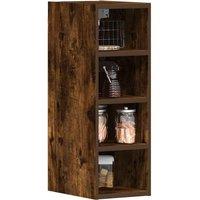 Berkfield Home Hanging Cabinet Smoked Oak 20x29.5x60 cm Engineered Wood in Brown