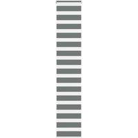 Berkfield Home Zebra Blind Dark Grey 50x200 cm Fabric Width 45.9 cm Polyester