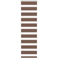 Berkfield Home Zebra Blind Brown 45x150 cm Fabric Width 40.9 cm Polyester