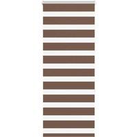Berkfield Home Zebra Blind Brown 65x150 cm Fabric Width 60.9 cm Polyester