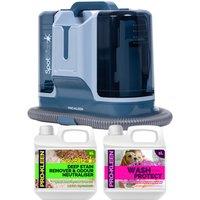 ProKleen Spot Cleaner Carpet Washer 1.8L Tank 650W & 2x 1L Carpet Shampoo in Grey