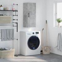 Berkfield Home Wall Mounted Cabinet Concrete Grey 34.5x34x90 cm
