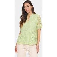 Saint Tropez Women's ZannaSZ Blouse in Pale Green | Size: Large