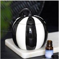KDMD Black & White Striped Pumpkin Oil Burner