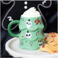 KDMD Creepy Christmas Tree Mug in Green