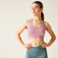 Dare 2b Women's Don't Sweat It Light Comfortable Quick-Drying Sports Bra in Pale Pink | Size: XS