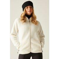 Dare 2b Women's Excursion Full Zip Borg Fleece in White | Size: 18