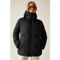 Dare 2b Women's Milieu Waterproof Insulated Padded Jacket in Jet Black | Size: 10