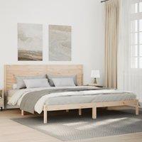 Berkfield Home Extra Long Bed Frame without Mattress 180x220 cm Solid Wood in Brown