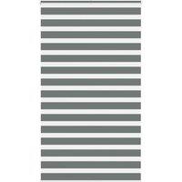 Berkfield Home Zebra Blind Dark Grey 120x200 cm Fabric Width 115.9 cm Polyester