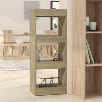 Berkfield Home Book Cabinet/Room Divider Sonoma Oak 40x30x103 cm Engineered Wood in Brown | Size: 40 x 30 x 103 cm