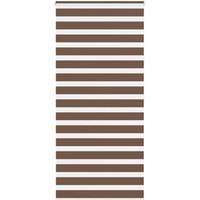 Berkfield Home Zebra Blind Brown 115x200 cm Fabric Width 110.9 cm Polyester
